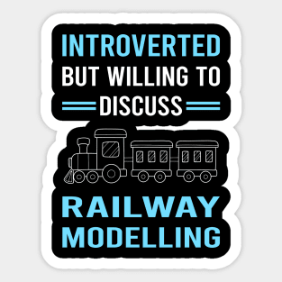 Introverted Railway Modelling Model Railroading Train Trains Sticker